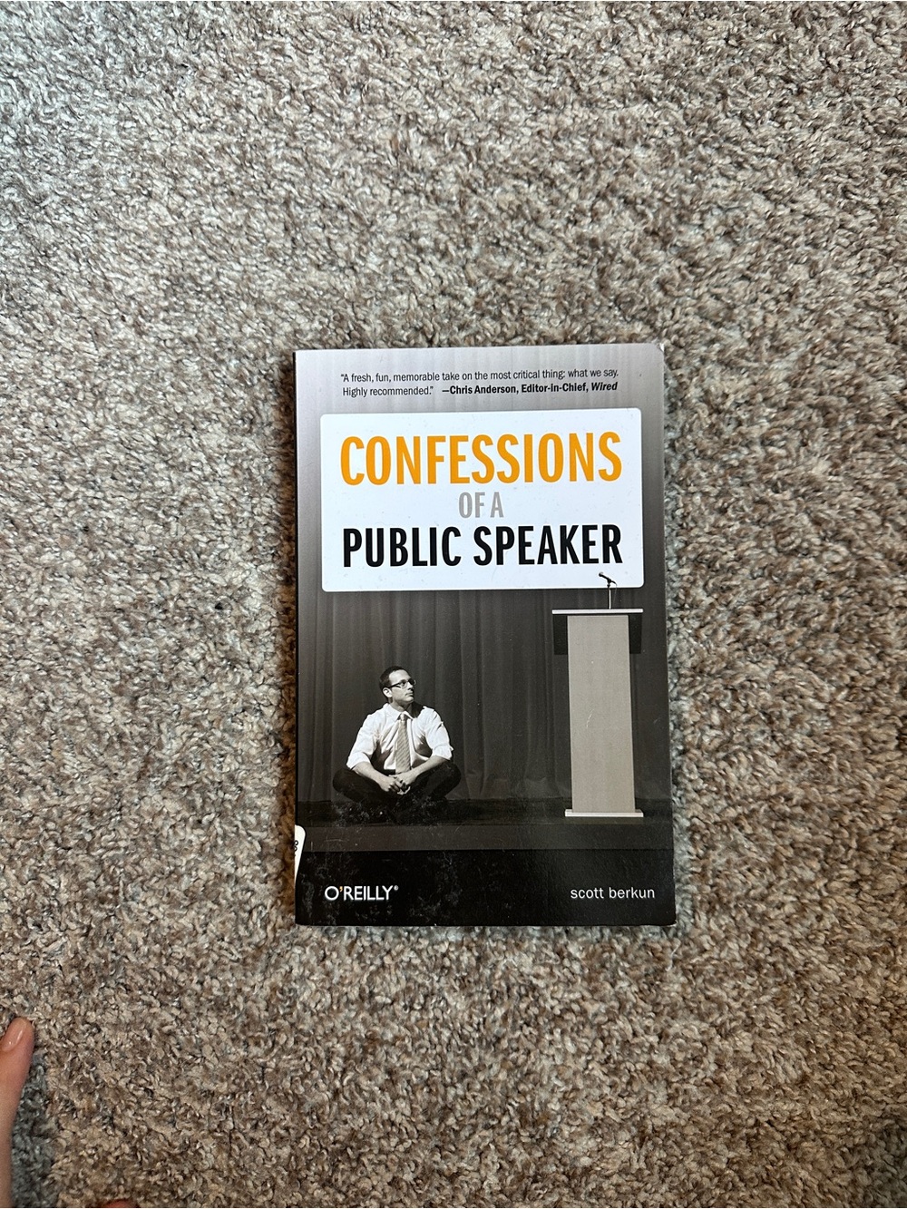 Scott Berkun Confessions of a Public Speaker - Black/Yellow Cover